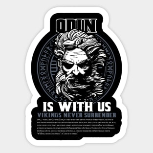 Odin is with us Sticker